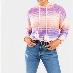 ISO!!Francescas striped pom hoodie!Small or medium